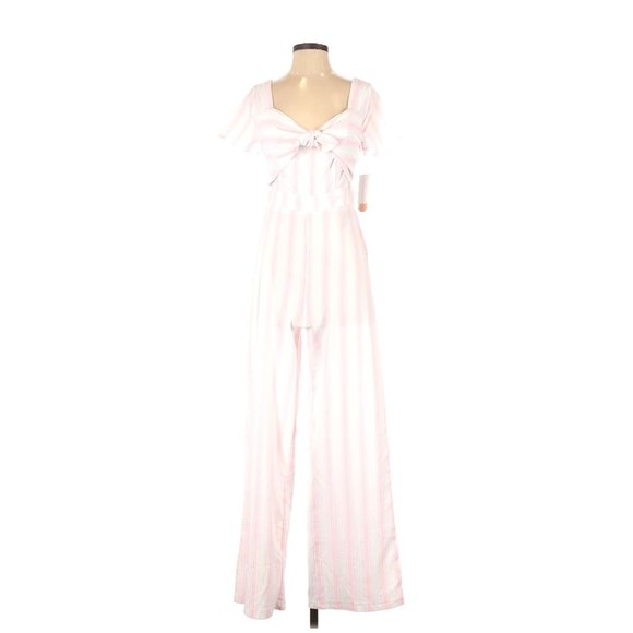 GB Gianni Bini Tie-Front Stripe Jumpsuit S NEW NWT - Picture 8 of 10